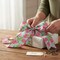 RG Ribbon: 2.5" Tulip Print Wired Ribbon for Bows, Wreath Accents, Crafts, and Decorations - Mint Green, Pink